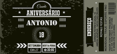 Convite ticket festa teen whatsapp virtual