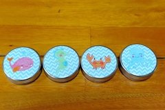Kit 10 latinhas Fundo do Mar oceano lembrancinha na internet