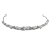 Tiara headband prata com perolas e strass noiva