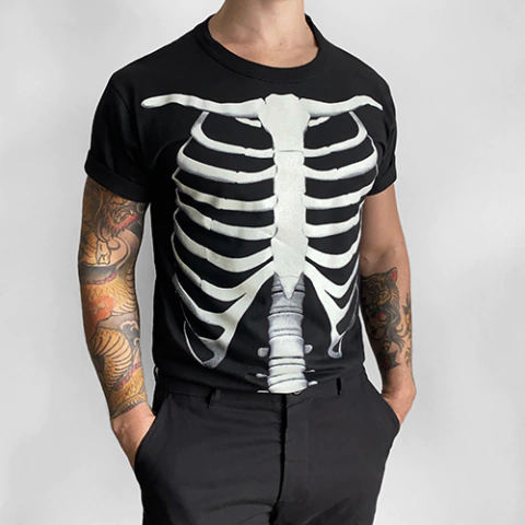 Remera Hombre Skeleton