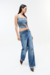 TOP DENIM EILAT - Rouge