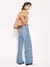 JEANS ROSES LIGHT - Rouge