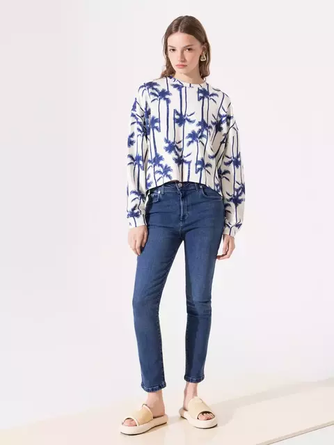 JEANS LISA MID BLUE