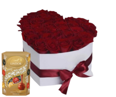 FLOWER BOX LOVE + BOMBONES LINDT - comprar online