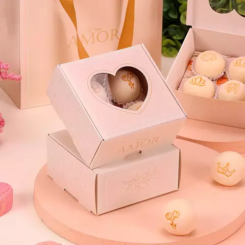 (KIT C/10) Caixa para 4 Doces Tulipas - comprar online