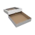 CAIXA DOCES BRANCO/KRAFT C/ VISOR 25x25x6 (UN) - comprar online