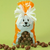 (PCT C/50) SACO POLI HAPPY BUNNY 12X22CM LARANJA