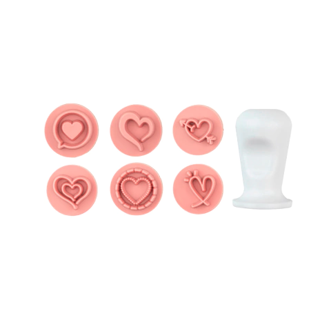 KIT CARIMBOS CORAÇÕES (2CM) - BLUE STAR