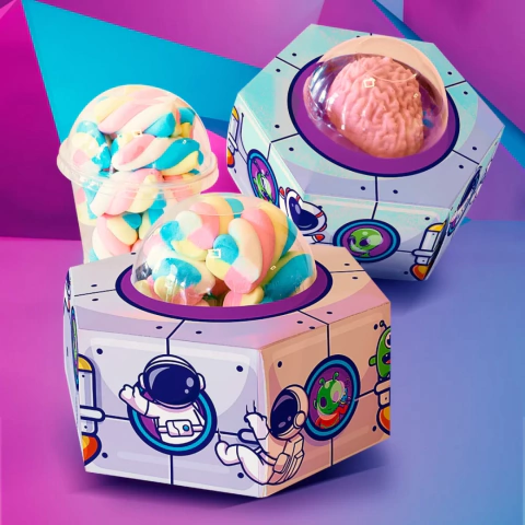 EMBALAGEM DISCO VOADOR C/ COPO E TAMPA BOLHA (UN)