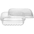 Kit pote retangular para freezer e micro, 250ml, com 24 unidades