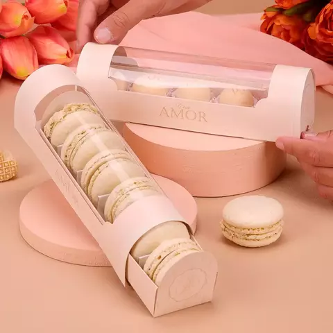 (KIT C/10) Caixa para Macarons Tulipas - comprar online