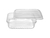 Kit pote retangular para freezer e micro, 750ml, com 24 unidades