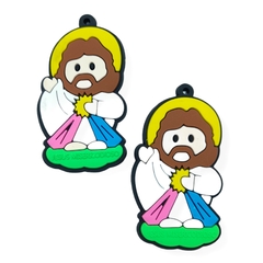 PINGENTE JESUS MISERICORDIOSO (2 unidades) EMBORRACHADO