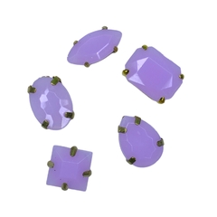 Kit pedras engrampadas - Lilás (5 unid. sortidas)