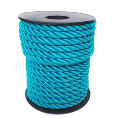 CORDÃO DE SÃO FRANCISCO 5MM - 2 METROS - AZUL TURQUESA
