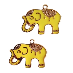 PINGENTE ELEFANTE DA SORTE - METAL DOURADO (2 unidades) - comprar online