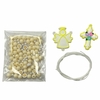 Kit terço infantil 6mm - Amarelo