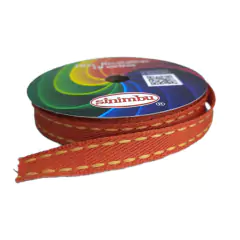 Fita jeans sinimbu - laranja (rolo 10 mts) - comprar online