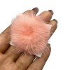 POMPOM ACHATADO MÉDIO 4,5CM (unidade) - Rosa Salmon