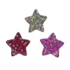 APLIQUE ESTRELA COM GLITTER (3 unidades) RESINA