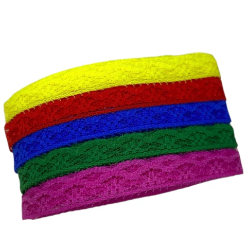 Kit de renda 10mm (10 metros) - 2 metros de cada