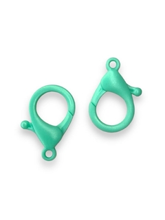 FECHO LAGOSTA PLÁSTICO (10 unidades) - VERDE MENTA