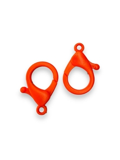 FECHO LAGOSTA PLÁSTICO (10 unidades) - LARANJA NEON