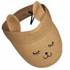 Viseira infantil gatinho - Marrom