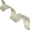 Fita organza poá 38mm (2 metros) - Marfim