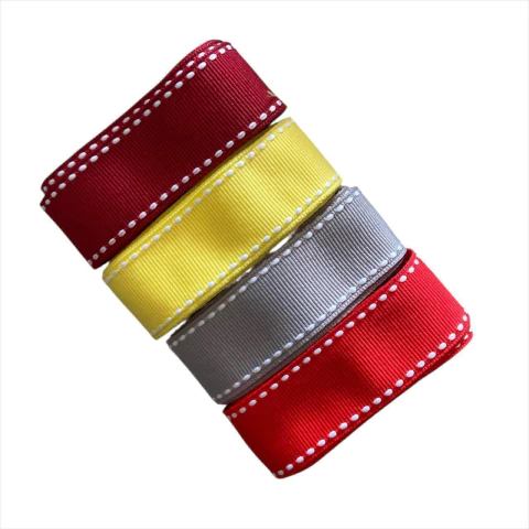 Kit fita gorgurão pespontada Yama 22mm (4 mts) 1 mt de cada