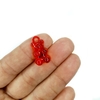 PINGENTE URSINHO TRANSLÚCIDO (GUMMY BEAR) - 15 unidades - VERMELHO