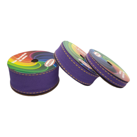 Fita jeans sinimbu - roxo (rolo 10 mts)