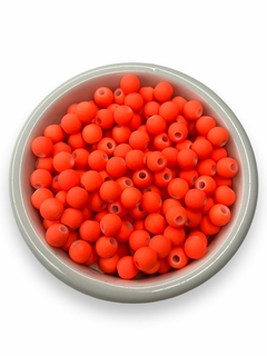 MIÇANGA - BOLA EMBORRACHADA 6MM - LARANJA CÍTRICO (50 gr.)