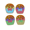 Aplique cupcake (2 unid.) Emborrachado