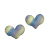 APLIQUE CORAÇÃO GLITTER FINO TIE DYE (3 unidades) - CLARO