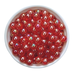 MIÇANGA BOLINHA TRANSLÚCIDA HOLOGRÁFICA 8MM (50 gramas) - MELANCIA