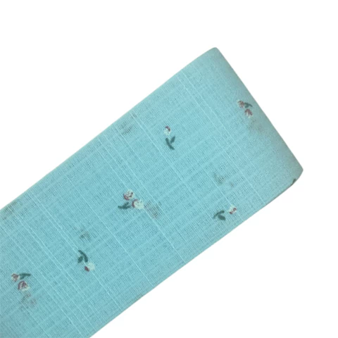 Fita estilo linho mini cerejinha 38mm (3 mts) - Azul