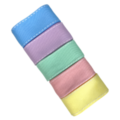 Kit jeans candy colors pesp. branco Sinimbu (10 mts) - 2 mts de cada - 38mm