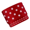 Kit fita sinimbu poá 10/38mm - vermelho poá branco (2 tamanhos) - 2 mts de cada