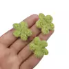 APLIQUE FLOR PELINHO (3 unidades) - VERDE