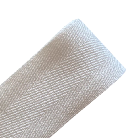 Fita de algodão colorida 40mm - Off white (3 metros)