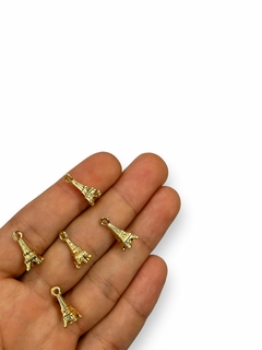 MINI PINGENTE TORRE EIFEL - METAL DOURADO (5 unidades) - comprar online