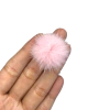 POMPOM ACHATADO PEQUENO 2,5cm (2 unidades) - Rosa Bebê