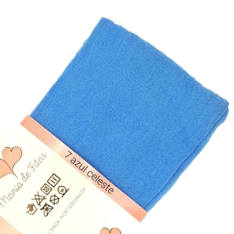 Meia de Seda Passo Fofo (unidade) - 7 - AZUL CELESTE