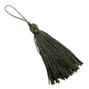 PINGENTE TASSEL POLIESTER - 9,5CM (5 UNIDADES) - VERDE MUSGO