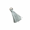 Pingente tassel com argola 2,5cm (5 unid.) - Branca