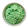 MINI FLORZINHA DE TECIDO - 2cm (pct com 20 unidades) - VERDE MENTA