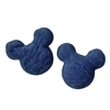 APLIQUE MICKEY DE PELUCIA - ACOLCHOADO (3 unidades) - AZUL MARINHO