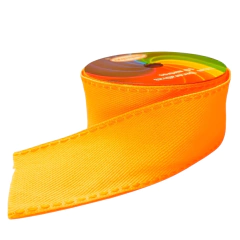 Fita jeans sinimbu - laranja neon (rolo 10 mts) - Mania de Fitas