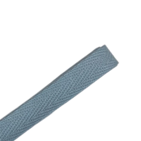 Fita de algodão colorida 10mm - Azul bebê (3 metros)